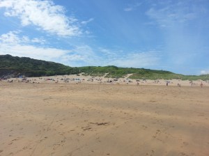 Even beautiful beaches can't distract stressed holidaymakers from checking their work emails.
